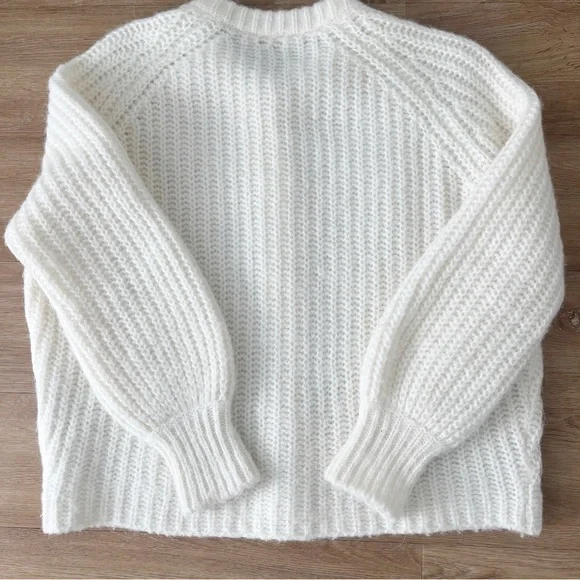 Sézane Cream Chunky Knit Button Cardigan - Picture 3 of 6